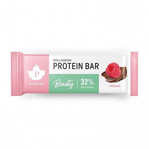 Puhdistamo Collagen proteín bar MALINA 30 g