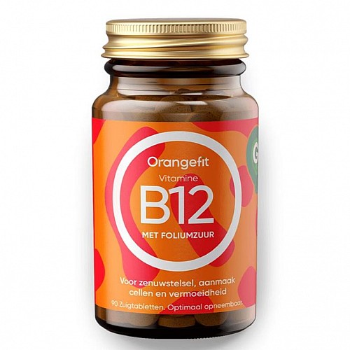 ORANGEFIT VITAMINE B12 + FOLIC ACID 90 PASTILIEK (B12 a kys. listová)