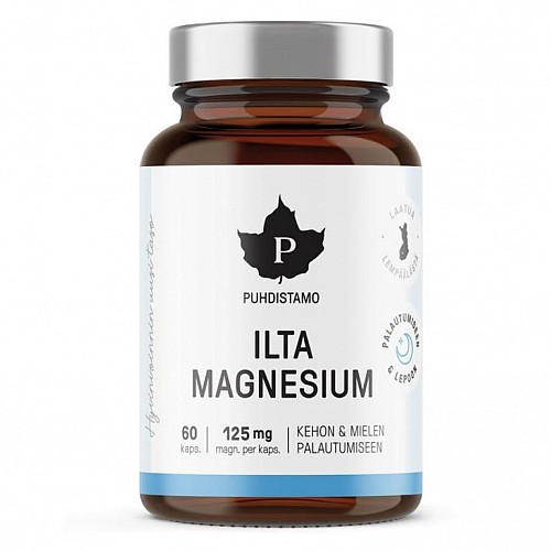 Puhdistamo Night Magnesium 60 kapsúl (Horčík)