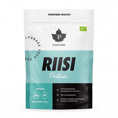 Puhdistamo Rice Proteín bio natural 600 g