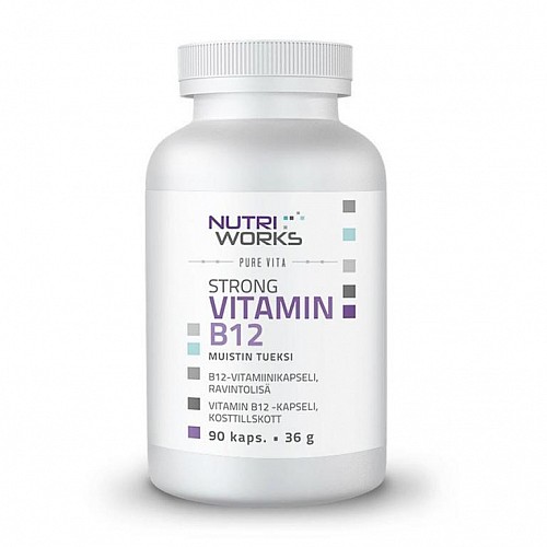 Nutriworks Strong Vitamín B12 (Silný vitamín B12) 90 kapsúl