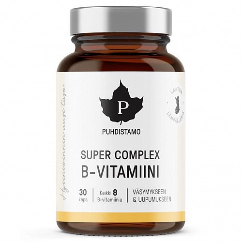 PUHDISTAMO SUPER VITAMÍN B COMPLEX 30 KAPSÚL