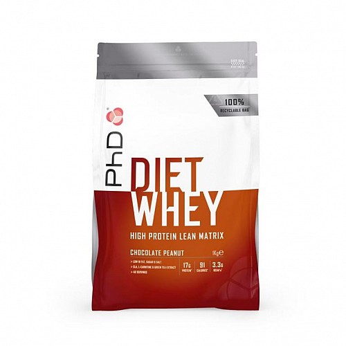 PhD NUTRITION DIET WHEY ČOKOLÁDA - ARAŠÍD 1 KG