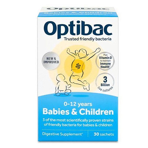OPTIBAC BABIES AND CHILDREN 30 x 1,5 g (Probiotiká pre bábätká a deti)