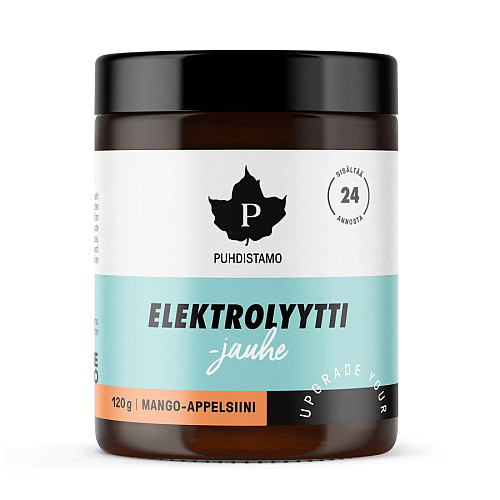 PUHDISTAMO ELECTROLYTE POWDER 120 G MANGO - POMARANČ (zmes elektrolytov)