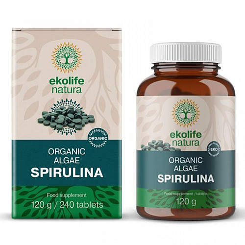 Ekolife Natura Algae Spirulina Organic 240 tabliet (Bio riasa spirullina)