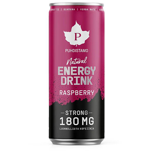 PUHDISTAMO NATURAL ENERGY DRINK MALINA 330ML