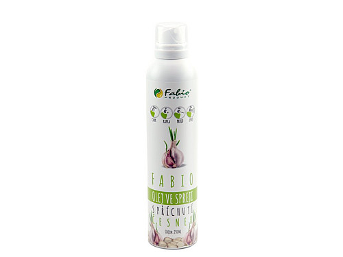 Fabio Ochutený olej v spreji CESNAK 250 ml