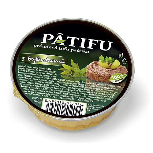 PATIFU PAŠTÉTA S BYLINKAMI 100 G