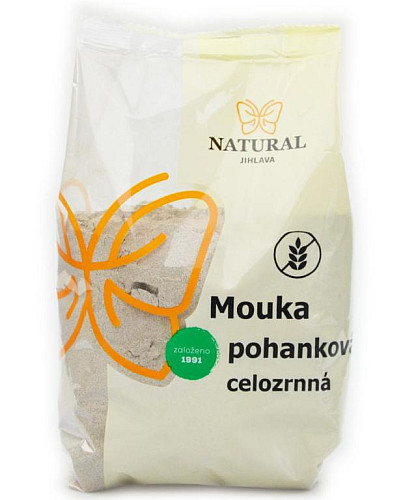 NATURAL Múka pohánková celozrnná bez lepku 400 g