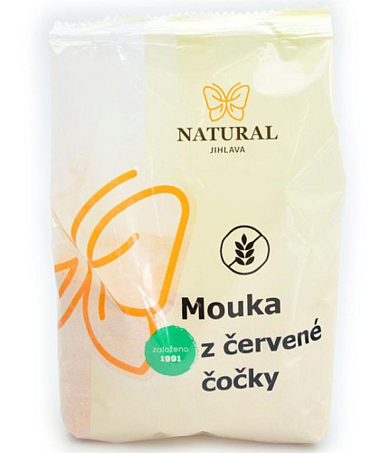 NATURAL Múka z červenej šošovky bez lepku 400 g