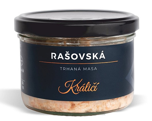 Rašovská Trhané mäso Králičie 160 g