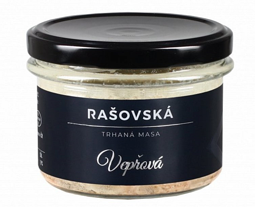 Rašovská Trhané mäso Bravčové 160 g