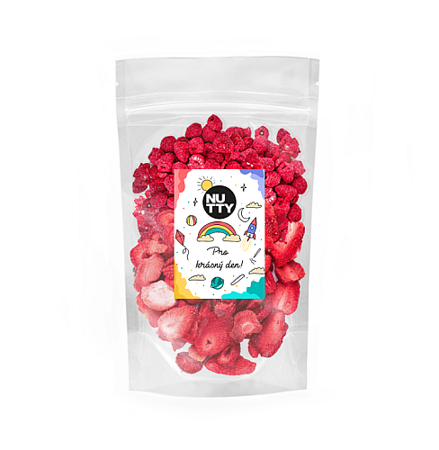 NUTTY Pre deti Mix lyofilizovaného ovocia (jahody a maliny)