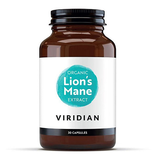 Viridian Lions Mane Extract 30 kapsúl Organic
