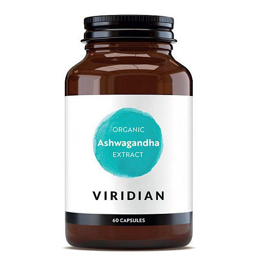 Viridian Organic Ashwagandha Extract 60 kapsúl (Indický ženšen)