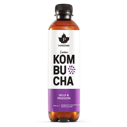 Puhdistamo Kombucha BIO GOJI AND PASSION 400 ml