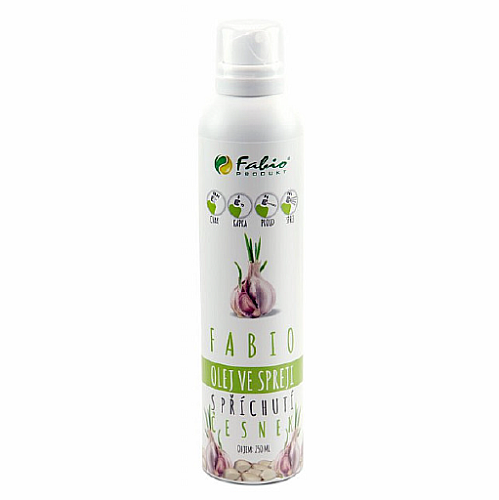 Fabio Ochutený olej v spreji CESNAK 250 ml