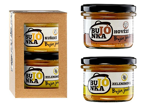 BUJÓNKA Darčeková sada Hovädzia + Zeleninová 2 x 200 g