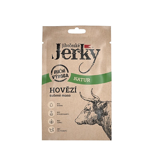 Jihočeské Jerky Hovädzie Jerky natur 20 g