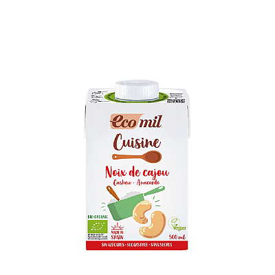 EcoMil Krém z kešu orechov na varenie BIO 500 ml