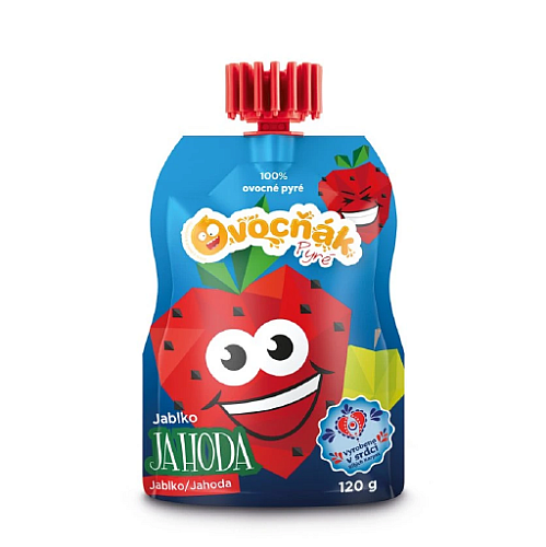 Ovocniak 100% ovocné pyré JAHODOVÉ 120 g