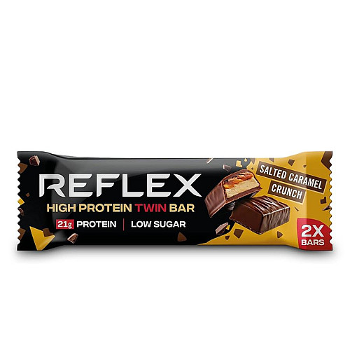 Reflex Nutrition High Proteín Twin Bar saltený caramel crunch 60 g