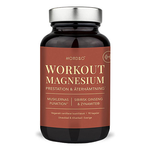Nordbo Workout Magnesium 90 kapsúl