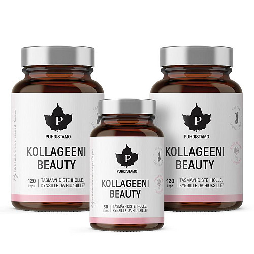 Puhdistamo Collagen Beauty 2 x 120 kapsúl 60 kapsúl ZADARMO (Kolagénové peptidy Verisol®)