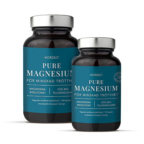 Nordbo Pure Magnesium 180 kapsúl 90 kapsúl ZADARMO (Horčík)