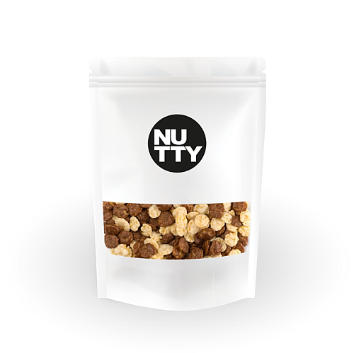 NUTTY Kukuričné lupienky v mliečnej čokoláde a jogurtovej poleve 200 g