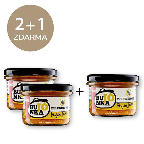 2+1 ZADARMO Bujónka Zeleninová hrubá