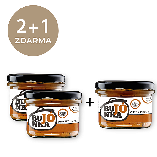 2+1 ZADARMO Bujónka Vegan orient ostrá