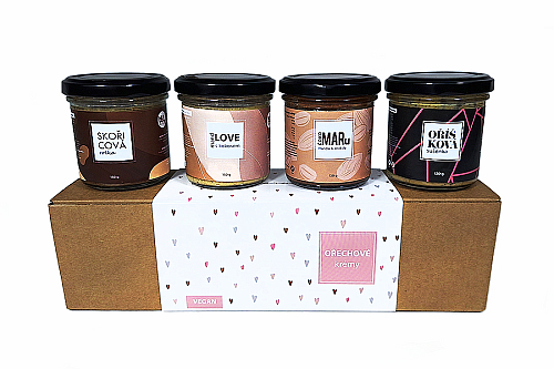 NUTTY Vegan Z lásky degustačný balíček 4 x 130 g