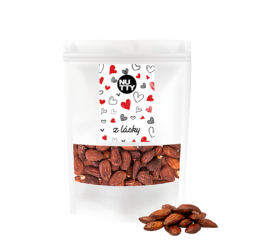 NUTTY Z lásky Mandle pražené solené so šupkou 150 g