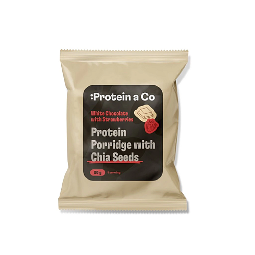 :Protein a Co Proteinová kaša s chia 80 g - rôzne príchute