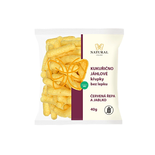 NATURAL Chrumky pšeno červené repa a jablko - bez lepku 40 g