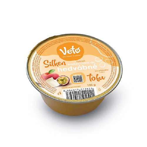 Veto Eco Tofu hodvábne s príchuťou broskyňa a maracuja 125 g