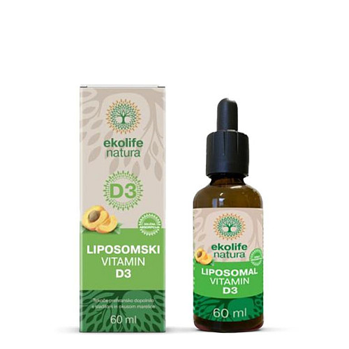 Ekolife Natura Liposomal Vitamín D3 (Lipozomálny vitamín D3) 60 ml