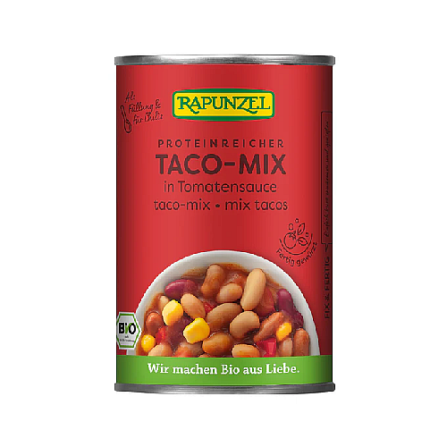 RAPUNZEL Zmes fazule sterilizovaná Taco-Mix BIO 400 g