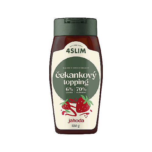 4Slim Čakankový topping JAHODA 330 g