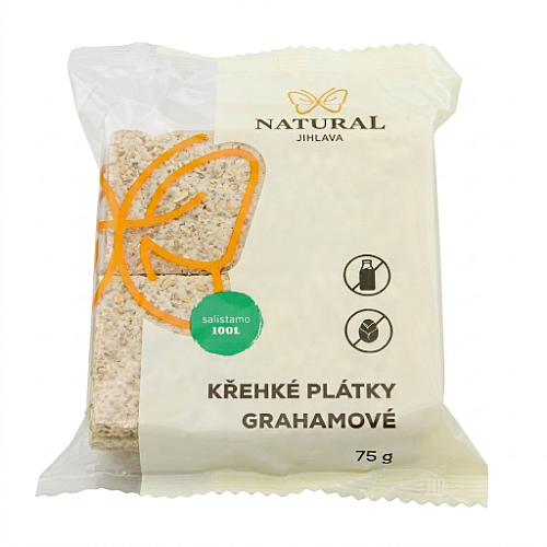 NATURAL Krehké plátky grahamovej 75 g