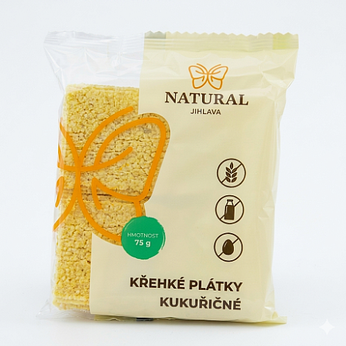 NATURAL Krehké plátky kukuričné 75 g