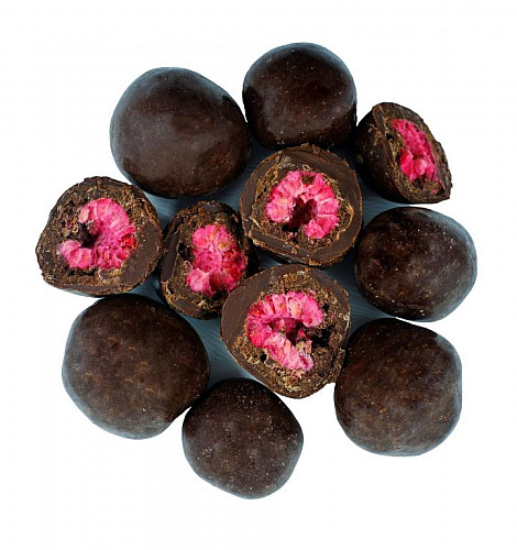 NUTTY Maliny lyofilizované v horkej čokoláde 200 g