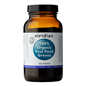 VIRIDIAN ORGANIC SOUL FOOD GREENS 100 G (Zmes zelených superpotravín)