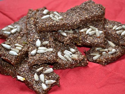 Hruškové chia tyčinky (RAW, VEGAN)