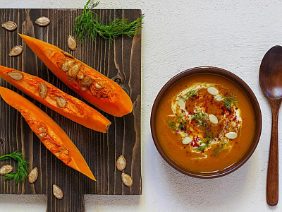 Krémová mrkvová polévka s Bujónkou Orient