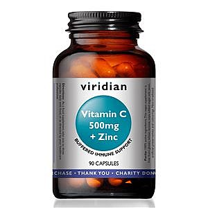 VIRIDIAN VITAMÍN C 500 mg + ZINC 90 KAPSÚL