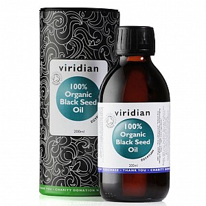 VIRIDIAN BLACK SEED OIL 200 ML ORGANIC (Bio olej z egyptskej čiernej rasce)