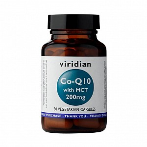 Viridian Co-enzým Q10 s MCT 200 mg 30 kapsúl (Koenzým Q10)